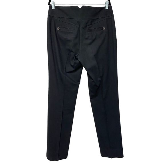 ANTHROPOLOGIE LEIFSDOTTIR Black Cotton Blend Straight Leg Pants 8 - Picture 4 of 10